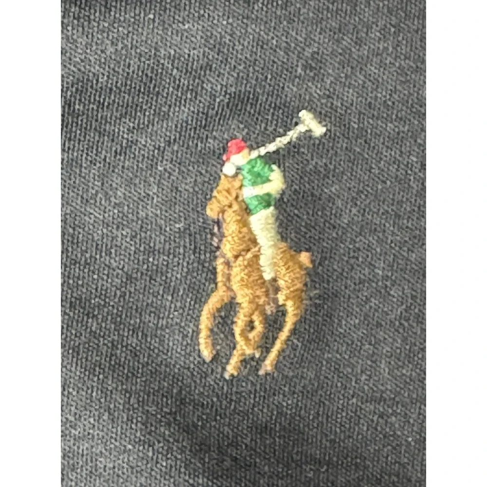 Polo Ralph Lauren Mens XXL Black Short Sleeve Classic Fit Polo Multi-Color Pony